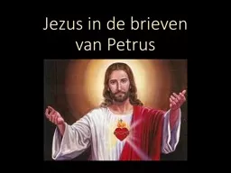 Jezus  in de  brieven   van Petrus