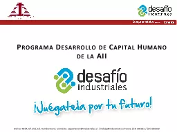 Programa  Desarrollo de Capital Humano de la AII