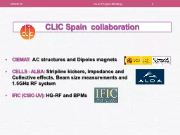 CLIC   Spain  collaboration