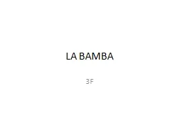 LA BAMBA 3F CAST RITCHIE    escobar