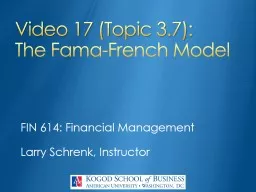 FIN 614: Financial Management
