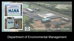 Kahului Wastewater Reclamation Facility