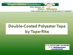 Double-Coated Polyester Tape by Tape-Rite