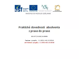 Praktické dovednosti absolventa