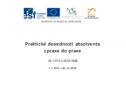 Praktické dovednosti absolventa