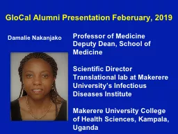 Damalie  Nakanjako Professor of Medicine