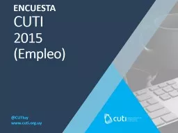 ENCUESTA  CUTI 2015 (Empleo)