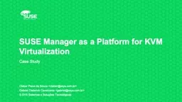 SUSE Manager as a Platform for