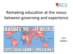 Remaking education at the nexus between governing and