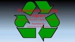 Potawatomi Recycling Program