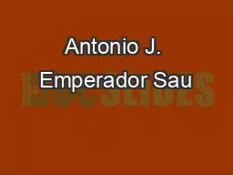 Antonio J. Emperador Sau