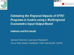 Estimating the Regional