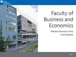 Faculty   of  Business and