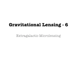 Gravitational Lensing -