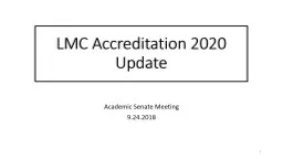 LMC Accreditation 2020 Update