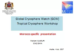 Global  Cryosphere  Watch (GCW)