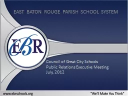 PPT-Council of Great City Schools