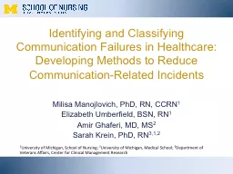 Identifying and Classifying Communication