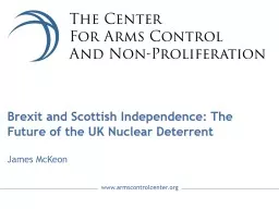 Brexit  and Scottish Independence: The Future of the UK Nuclear Deterrent