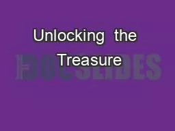 PPT-Unlocking the Treasure