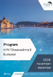 Program HIPA Tőkeakadémia 8