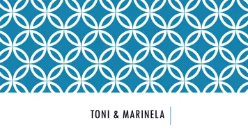 Toni &  Marinela Cap