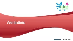 PPT-World diets People around the world eat lots of different types of food