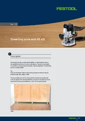 Description Dowelling joints with round dowels in ad