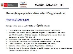 PPT-Módulo Afiliación: I.E