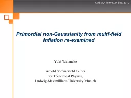 Primordial non- Gaussianity
