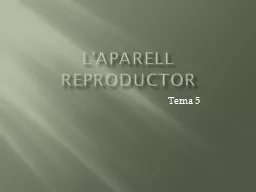 L’APARELL REPRODUCTOR Tema 5