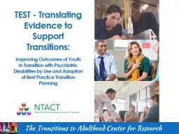 TEST - Translating Evidence to Support Transitions: