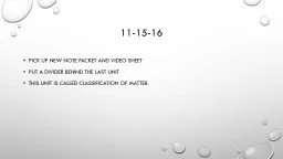 PPT-11-15-16 Pick up new note packet and video sheet