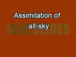 Assimilation of  all-sky