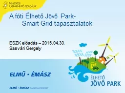 PPT-A fóti Élhető Jövő Park-