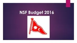 NSF Budget 2016 Generelle bemærkninger