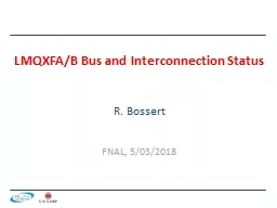 PPT-LMQXFA/B Bus and Interconnection Status