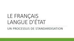 PPT-LE FRANÇAIS LANGUE D’ÉTAT