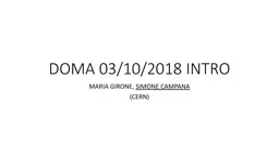 DOMA 03/10/2018 INTRO MARIA GIRONE,