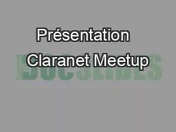 Présentation  Claranet Meetup