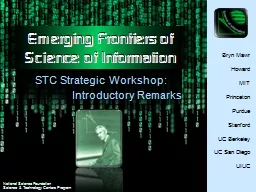 PPT-Emerging Frontiers of Science of Information