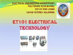 ELECTRICAL ENGINEERING DEPARTMENT