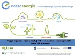 Przegląd programów wsparcia instalacji OZE w województwie kujawsko-pomorskim - Ustawa OZE po zmi