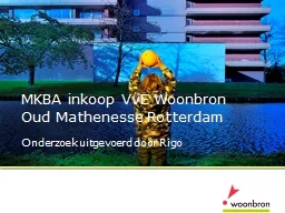 MKBA inkoop VvE Woonbron