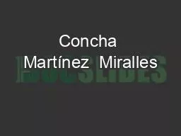 Concha Martínez  Miralles