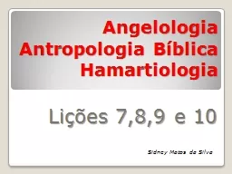 Angelologia Antropologia Bíblica