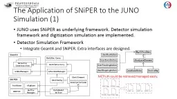 The Application of  SNiPER