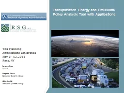 Transportation Energy and Emissions