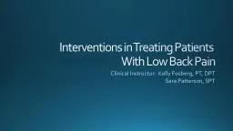 Interventions in Treating Patients