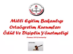 ÖĞRENCİLERİN ÖDÜLLENDİRİLMESİ